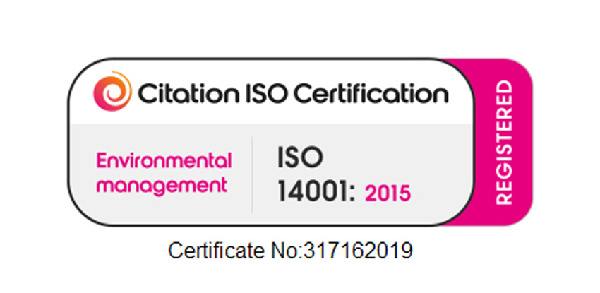 iso 14001 2015 certification logo awarded to trident