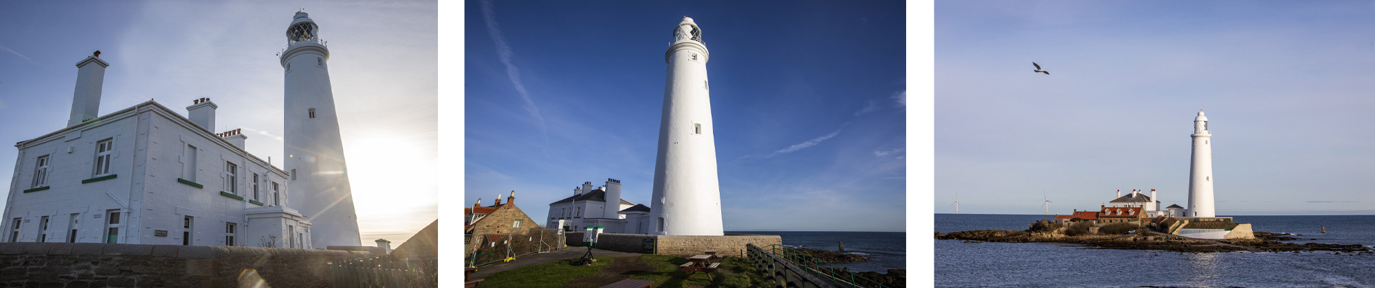 photo of work begining on St Mary’s Lighthouse and its surrounding buildings