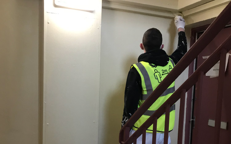 photo showing work completed for glen oaks housing association