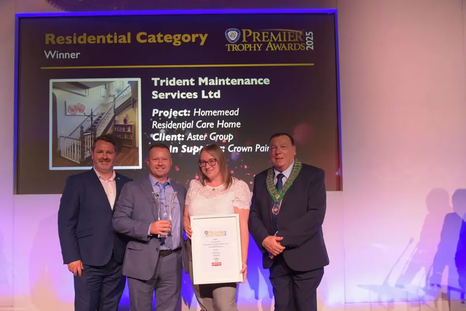Trident Maintenance Services winners of the Winner of the Residential category 2025